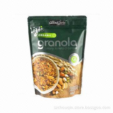 Food Packing Doypack Zipper Pouches, Customized Printing and Sizes are Accepted
